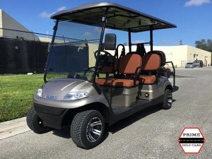 Champagne Advanced EV 6 Passenger Golf Cart santa rosa golf cart rental, golf cart rentals
